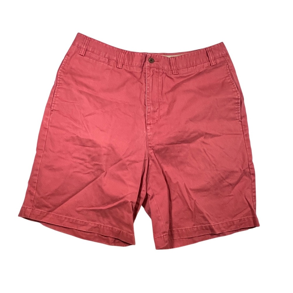 Caribbean Joe Chino Shorts Mens 36 Red Cotton Resort Casual Island Summer Beach